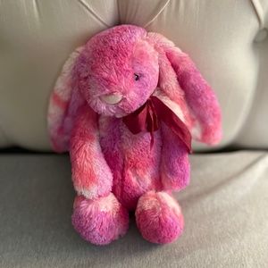 Jellycat Medium Sherbet Pink Red Tie Dye Bashful Retired Bunny Rabbit